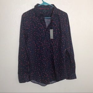 Perry ellis button up shirt